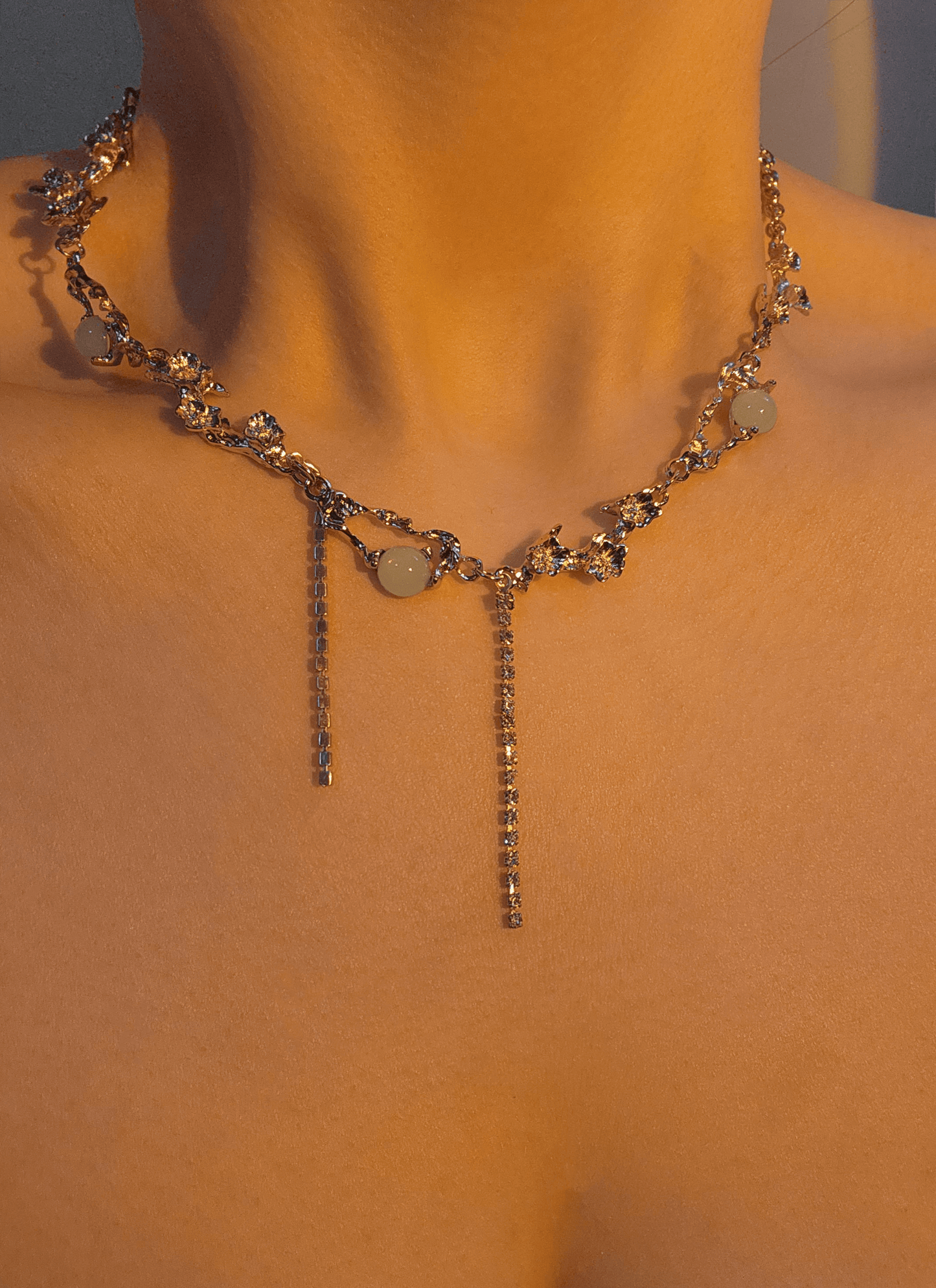 cerulean ocean necklace